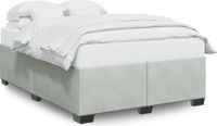 Maison Exclusive - Cadre de lit sans matelas gris clair 140x200 cm velours