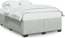 Maison Exclusive - Cadre de lit sans matelas gris clair 140x200 cm velours
