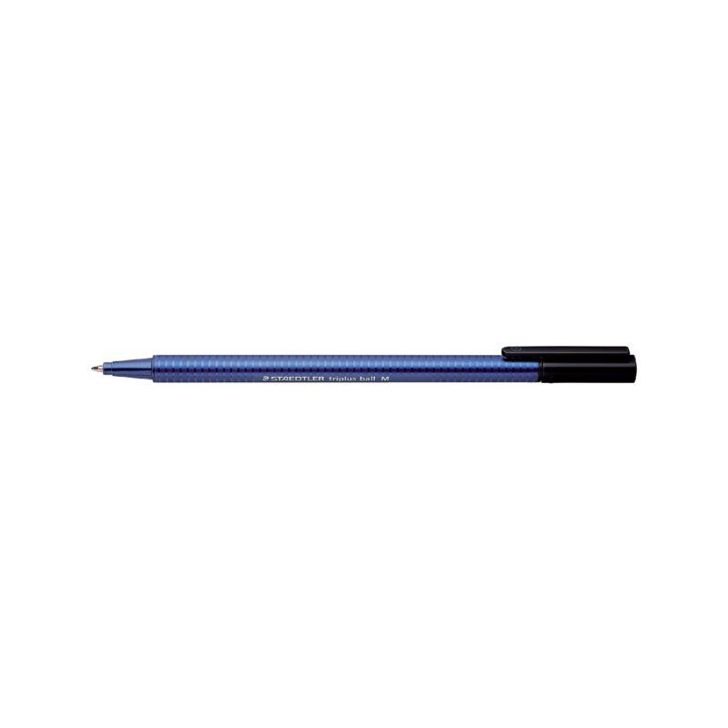 Staedtler Balpen triplus 437 0.45mm driekantig zwart