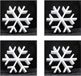 Styropor Products 8x moules flocons de neige 20 x 5 cm matériel de loisirs créatifs - Décoration de Noël à peindre