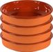 Gerimport Assiette à tapas/bol - 4x - Sevilla - 26 cm - faïence - orange - plat de service