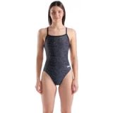 Arena Badpak Challenge Back Snake Skin Zwart