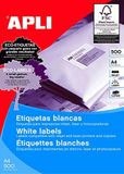 APLI 1795 - Permanente witte etiketten 105,0 x 42,4 mm 500 vellen