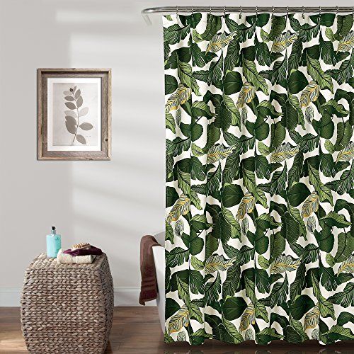 Lush Decor douchegordijn, groen, x 72 inch