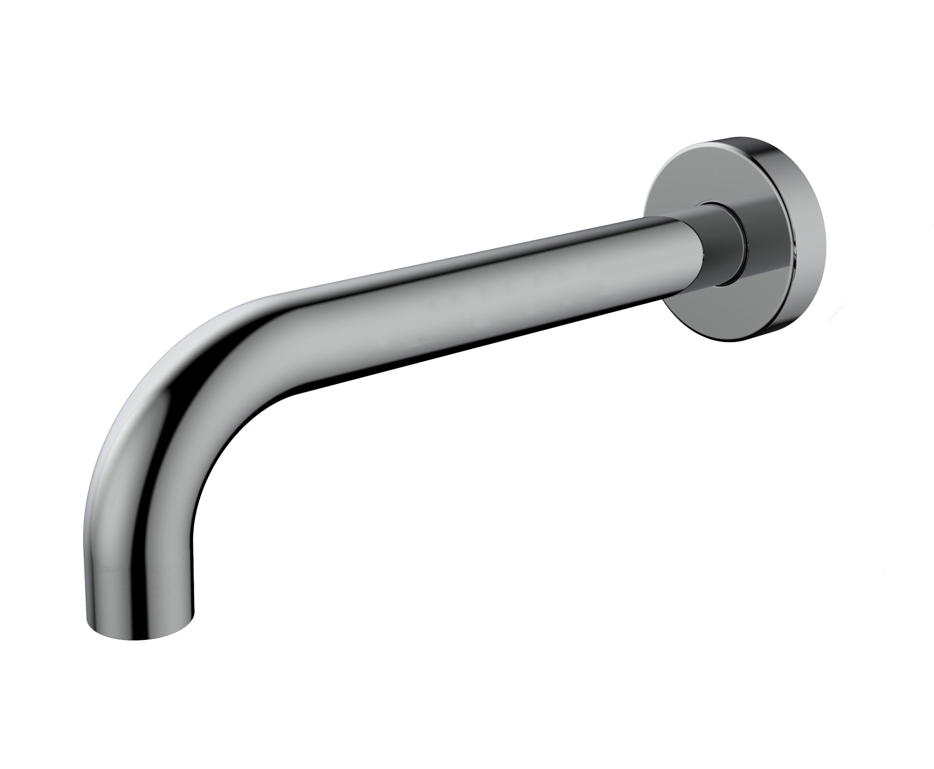 Best Design Muuruitloop 90° met rozet 1/2" chroom