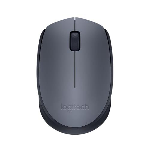Logitech M170 Draadloze Muis, 2,4 GHz met USB Nano Receiver, Optische Tracking, Batterijlevensduur 12 maanden, Ambidexter, PC/Mac/Laptop - Grijs