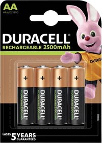 Duracell Batterij oplaadbaar 4xaa 2500mah ultra