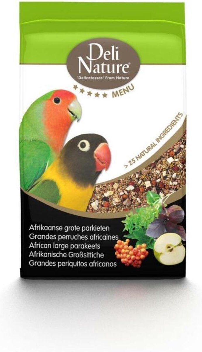 Deli Nature 5 Sterren Menu Afrikaanse Parkiet 2,5 kg