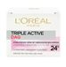 L'Oréal Skin Expert Triple Active hydraterende dagcrème - 2 x 50ml - Voordeelverpakking - Droge en gevoelige huid