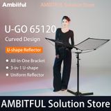 AMBITFUL U-GO 65120 UGo U-Type Lichtdiffusor Reflector Snelle Opstelling Opvouwbaar Fotografie Lichtreflectiescherm & Draagtas