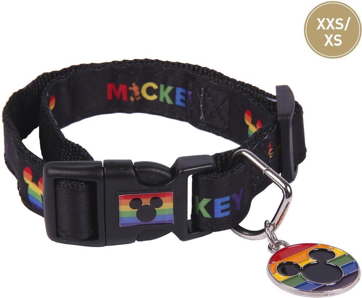 Cerdá Cerdá - For Fan Pets | Disney Pride hondenhalsband middelgrote honden - officiële Disney® licentie zwart