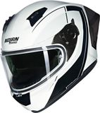 Nolan N60-6 Sport Mesmerico 341 Wit Zwart Metal Integraalhelm - Maat S