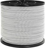 vidaXL Bungee Koorden 4 mm Zwart en Wit PP en rubber