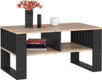 Akord Salontafel Koffietafel ROCKFORD / Sonoma Eik - Zwart / 92x45x53 cm