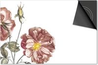 Dietrix Inductie Beschermer - 81x52 cm - Botanical Rozen Roze