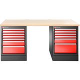 Facom JLS3 Werkbank | 13 Laden | Houten Bovenblad | Hoog
