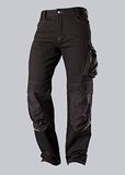 BP Worker-jeans Mit -kniezakken 1972-031 Black Washed Slim Fit Mannen Katoen