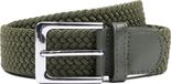 Ceinture tressée vert armée - Taille 105 - Hommes - Ceinture tressée