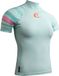 CRESSI Shield Lady Rash Guard Short/Sl Aquamarine Pink dames Rash Guard