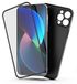 CASR iPhone 13 Pro Dual 360 graden beschermhoes met geïntegreerde displaybescherming, zwart