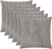 vidaXL Kussensloop Lichtgrijs Katoensatijn 60 x 60 cm (6 stuks)