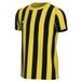 Nike Uniseks-Kind Short Sleeve Top Y Nk Df Strp Dvsn Iv Jsy Ss, Tour Yellow/Zwart/Wit, CW3819-719, L