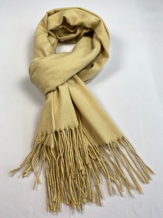 Wintersjaal cashmere feeling 70 x 180 cm - Beige - Dames