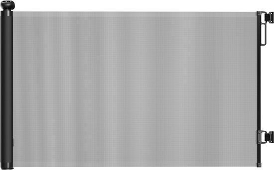 Bebies First Oprolbaar Traphekje - Verstelbaar Veiligheidshekje - Zwart - tot 100 cm breed