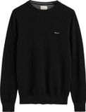 GANT heren O-hals sweater pique zwart 4XL