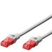 CAT 6 U/UTP patchkabel AWG 26/7 digitale kabel 2 meter grijs oranje voor netwerkcommunicatie