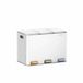 SONGMICS HOME Keuken Prullenbak, 3 x 15 L compartimenten, staal, wit, LTB740W02