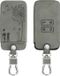 kwmobile housse de clé de voiture pour clé de voiture Renault 4 boutons Smartkey (Keyless Go uniquement) - housse de protection en similicuir - motif Pissenlit Amour - gris
