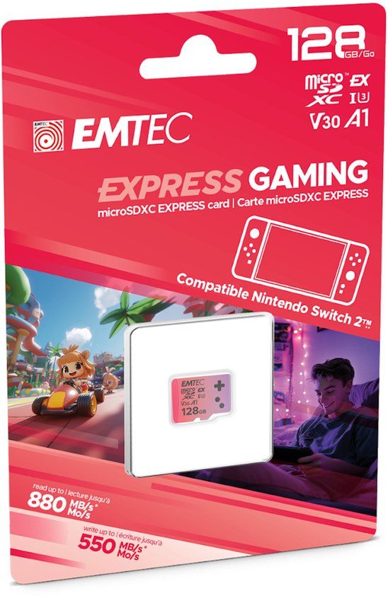 Emtec ECMSDM128GEXG Flashgeheugen 128 GB MicroSDXC UHS-I