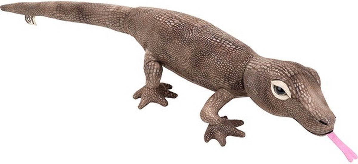 Nature Planet Pluche knuffel Komodo Varaan 60 cm - Dieren knuffelbeesten voor kinderen of decoratie
