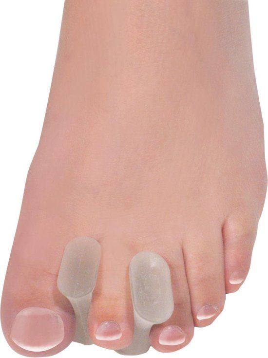 Aidapt Teenspreider - Maat M - 4 Stuks - Transparant