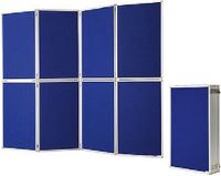 Magnetoplan presentatiewand inklapbaar Blauw Aluminium 181 cm