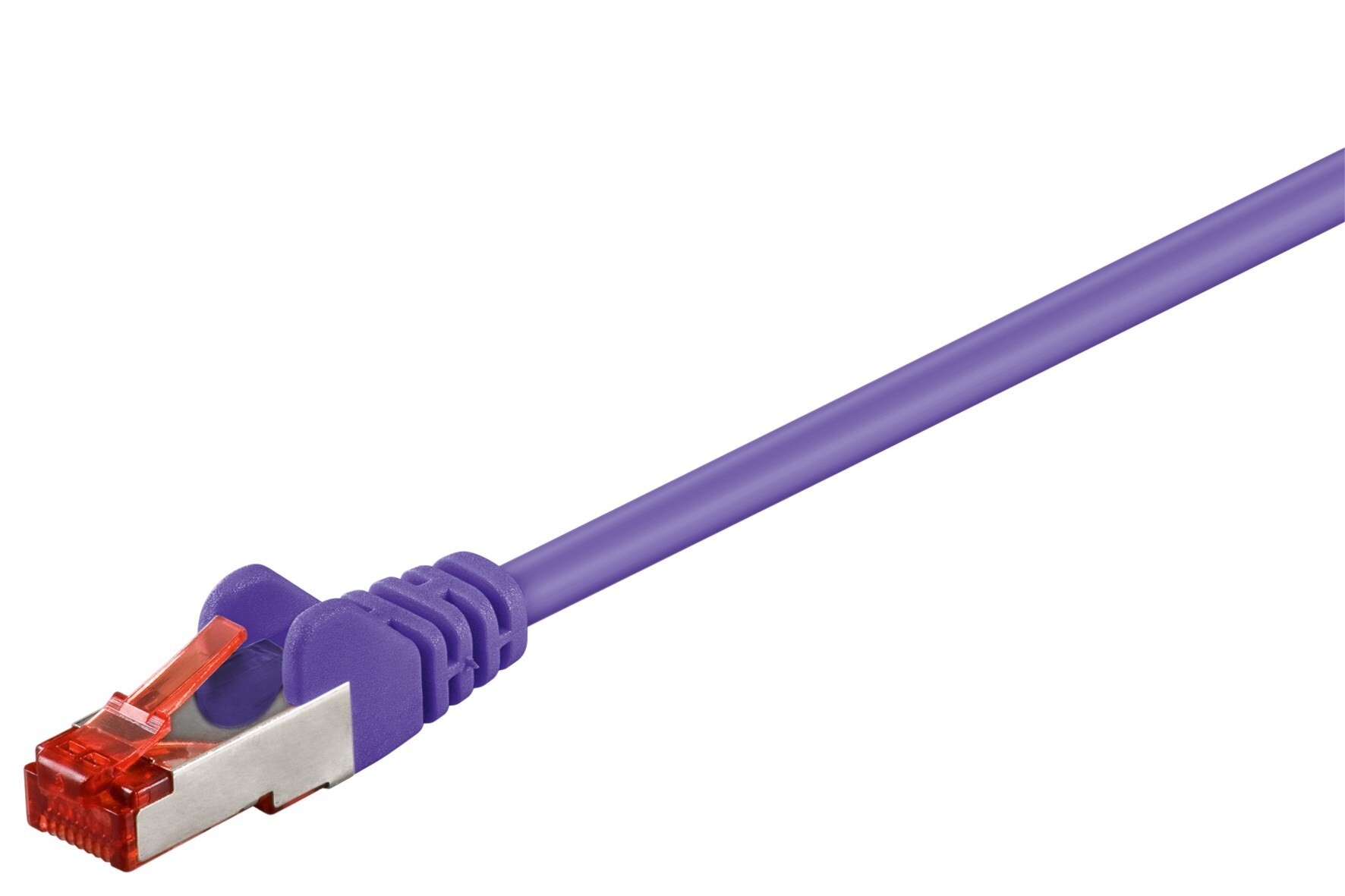 Goobay RJ45 Netwerk Aansluitkabel CAT 6 S/FTP 25 m Violet Vlambestendig Snagless