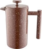 Café Olé CFD Cafetière, 18/10 roestvrijstalen dubbelwandige behuizing en gaasfilter, rode granietafwerking, 350 ml