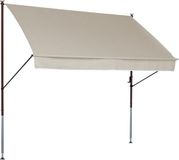 Angerer Stijl klemluifel, luifel voor zonwering, montage zonder boren en pluggen, ideale balkonluifel voor huurwoningen (beige, 300 cm)