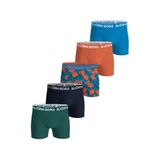 Björn Borg Boxershorts (set van 5) Blauw Jongens Stretchkatoen All over print - maat 170
