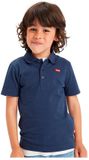 Levi's Kids Back Neck Tape Poloshirt Blauw 10 Jaar Jongens
