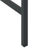 vidaXL 5-delige Tuinbarset, Zwart, Gepoedercoat Staal
