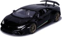Bburago Lamborghini Huracan Performante - Zwart - 19 cm - Schaal 1:24