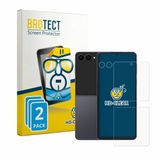 BROTECT - Screenprotector voor Samsung Galaxy Z Flip 8 (Voor+Camera) - Folie Beschermfolie transparant 2 Stuks