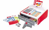 Hape Speelkassa met Geluid en Licht - Rekenmachine, Muntgeld en Bankpas - Rollenspel Winkeltje Spelen - 3 Jaar+