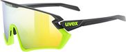uvex Sportstyle 231 2.0 Lunettes de vélo Noir/Jaune mat - Unisexe - taille UNI