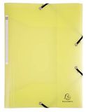 Exacompta 5 elastomappen Chromaline Pastel 3 kleppen geel