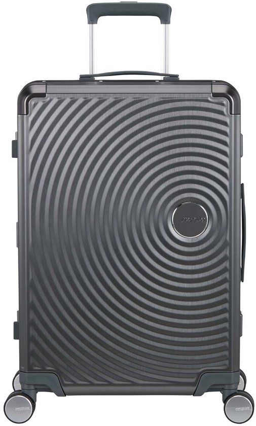 American Tourister Soundbox Alu Spinner 68/25 TSA Trolley Brushed Anthracite