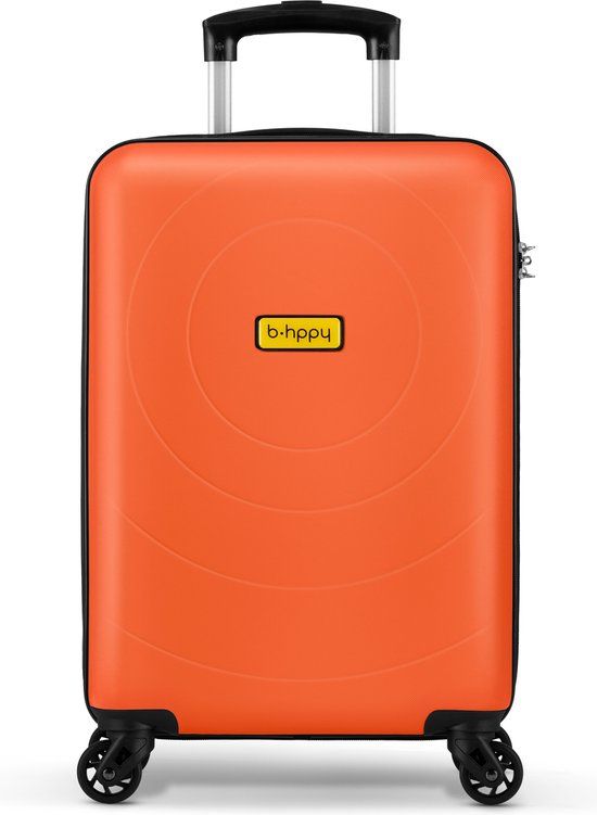 BHPPY Handbagage koffer 53x35x20cm - Handbagage trolley 33L - Lichtgewicht koffer 2.6kg - Reiskoffer met cijferslot - Oranje