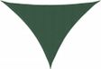 Zonnescherm driehoekig 3x4x4 m oxford stof donkergroen